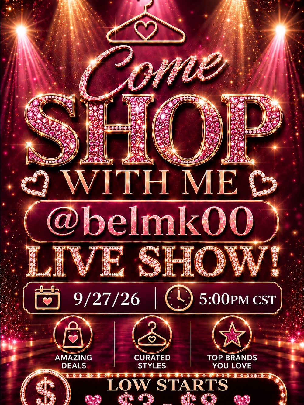 Live Show 9/27/26 5pm Central